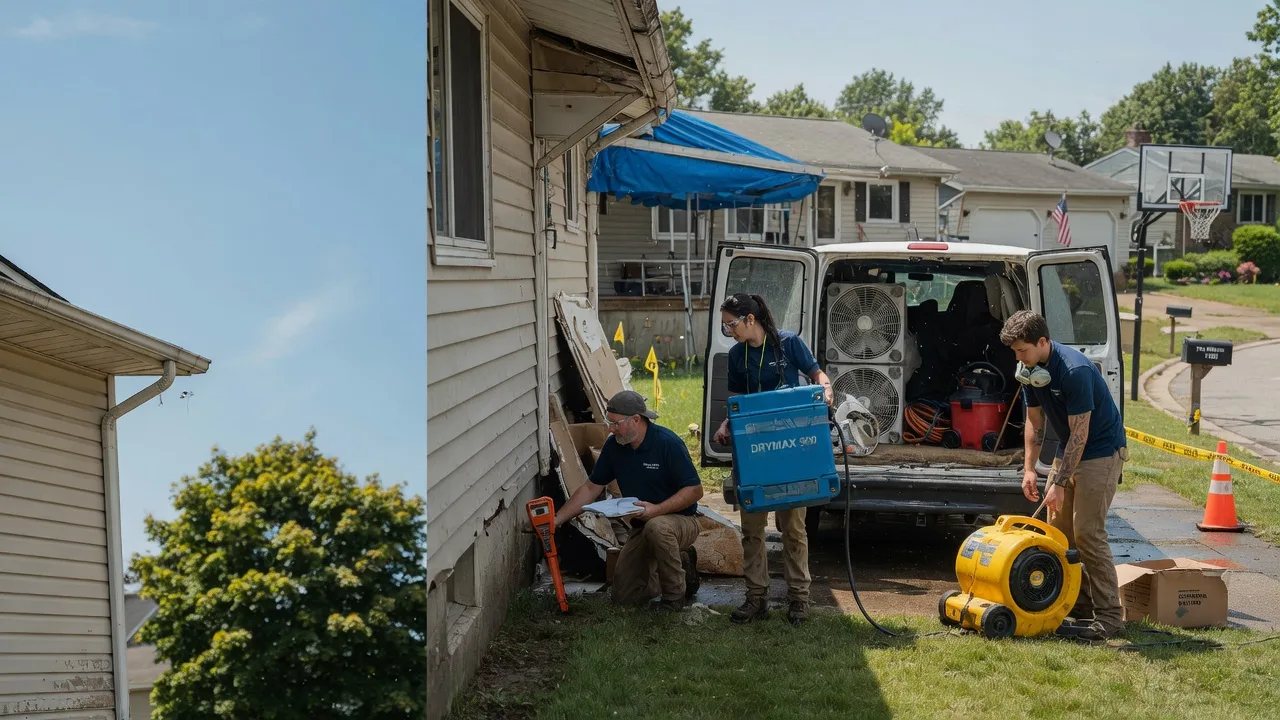 Ceiling Leak Cleanup in Huntsville, IL near me